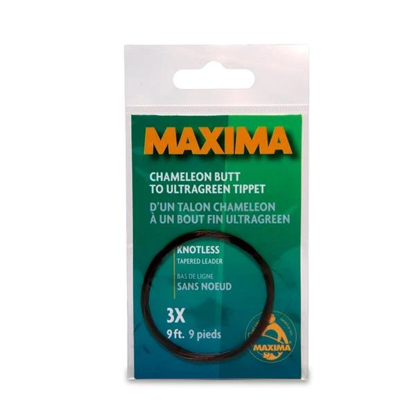 Maxima Leaders Knotless Tapered 9' Leader 3 Maxima Leaders Knotless Tapered 9' Leader