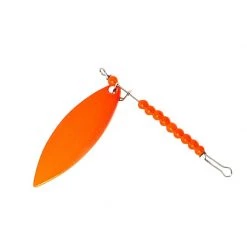 Etic Spinning lures Willow Leaf Single Spinners -Fishing Sales Shop 123385 ORANGE FLUO