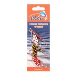 Etic Spinning lures Assorted Willow Leaf Spinners With Reflectolite 5311X