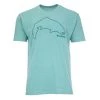 Simms Jackets, shirts, pants and caps Men's Trout Outline T-Shirt -Fishing Sales Shop 13519 676