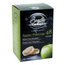 Bradley Smoker Wood chips Apple Flavor Smoking Bisquettes 48 Pack