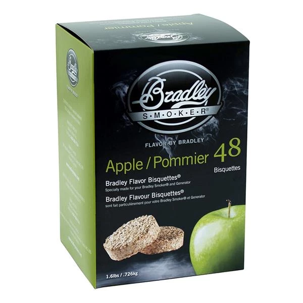 Bradley Smoker Wood chips Apple Flavor Smoking Bisquettes 48 Pack 3 Bradley Smoker Wood chips Apple Flavor Smoking Bisquettes 48 Pack