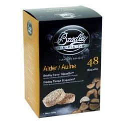 Bradley Smoker Wood chips Alder Flavor Smoking Bisquettes 48 Pack