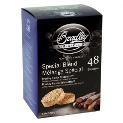 Bradley Smoker Wood chips 48 Pack Special Blend Flavor Wood Bisquettes