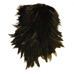 Whiting Farms Feathers Black Whiting hen saddle