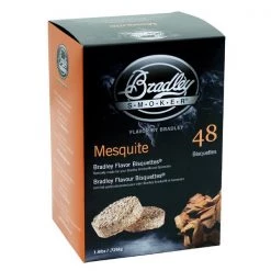 Bradley Smoker Wood chips 48 pack Mesquite Flavor Wood Bisquettes