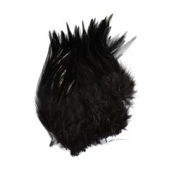 SHOR Fishing Feathers Saddle Hackle 3-5" -Fishing Sales Shop 38764 006 BLACK