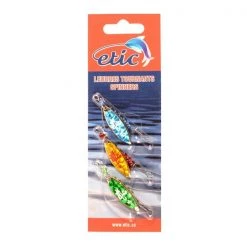 Etic Spinning lures Assorted Willow Leaf Spinners With Reflectolite 5121X