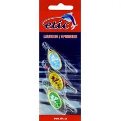 Etic Spinning lures Assorted French Blade Spinners