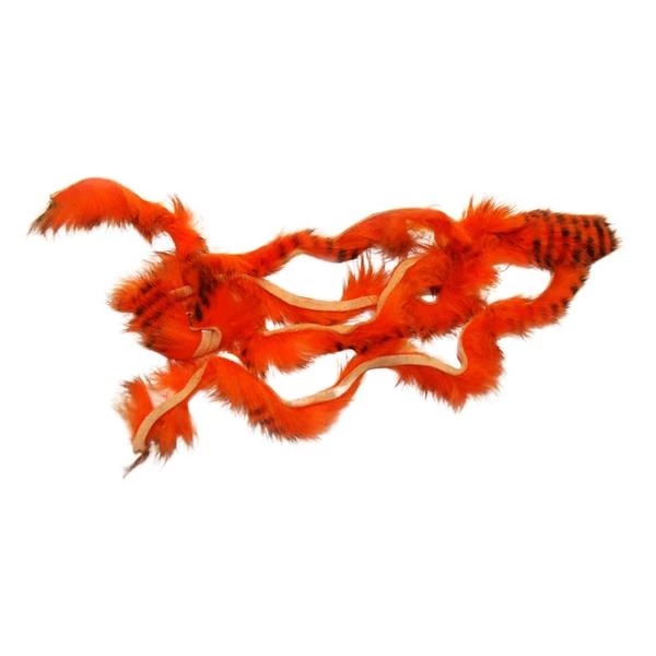 Hareline Dubbin Fur Orange and Black Rabbit Strips 3 Hareline Dubbin Fur Orange and Black Rabbit Strips