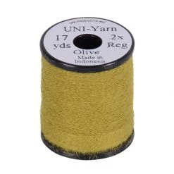 UNI-Products Wires and threads 17 Yards UNI-Yarn 2 Strands Regular Thread -Fishing Sales Shop 497532 26 OLIVE