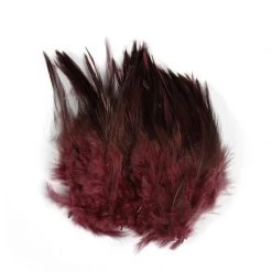 SHOR Fishing Feathers Saddle Hackle 3-5" -Fishing Sales Shop 502032 016 darkclaret