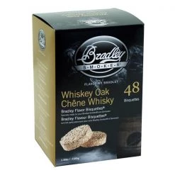 Bradley Smoker Wood chips Whisky Oak Smoking Bisquettes 48 Pack