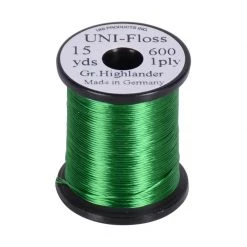 UNI-Products Wires and threads UNI-Floss Rayon 1 Strand 15 yd -Fishing Sales Shop 517059 022 HIGHLANDER GREEN