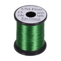 UNI-Products Wires and threads UNI-Floss Rayon 1 Strand 15 yd -Fishing Sales Shop 517064 014 EMERALD GREEN