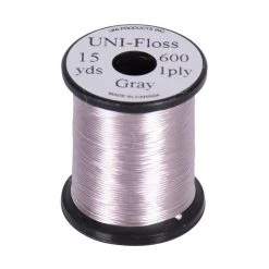 UNI-Products Wires and threads UNI-Floss Rayon 1 Strand 15 yd -Fishing Sales Shop 519142 007 GRAY