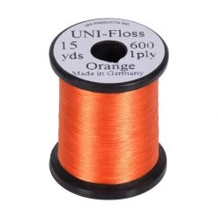 UNI-Products Wires and threads UNI-Floss Rayon 1 Strand 15 yd -Fishing Sales Shop 522998 005 ORANGE