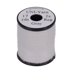 UNI-Products Wires and threads 17 Yards UNI-Yarn 2 Strands Regular Thread -Fishing Sales Shop 523024 5 GRAY