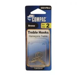 Compac Bronze Treble Hooks