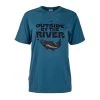 Hooké Jackets, shirts, pants and caps Women's Outside by the River T-Shirt -Fishing Sales Shop A91527