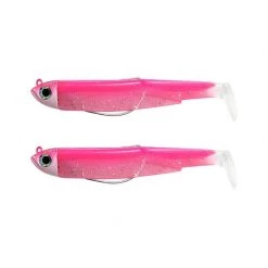 Fiiish Soft baits and artificial worms Extra Deep Black Minnow Lures Pack -Fishing Sales Shop A98042fluopink