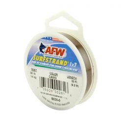 American Fishing Wire Leaders Surfstrand Bare 1x7 Stainless Steel Leader Wire