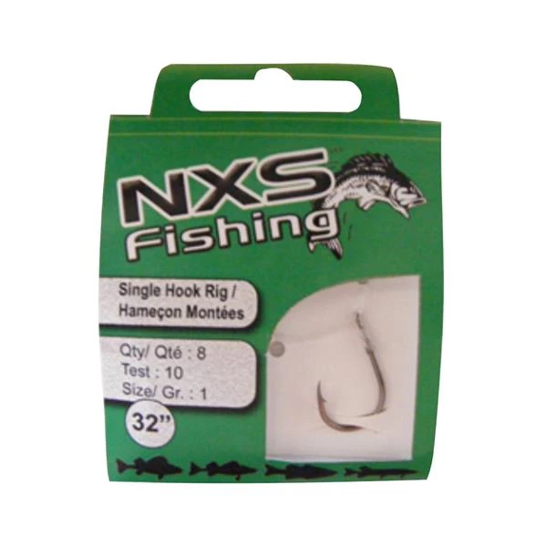 Hooks NXS #4 Single Hook Rig 3 Hooks NXS #4 Single Hook Rig